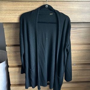 Black long sleeve cardigans